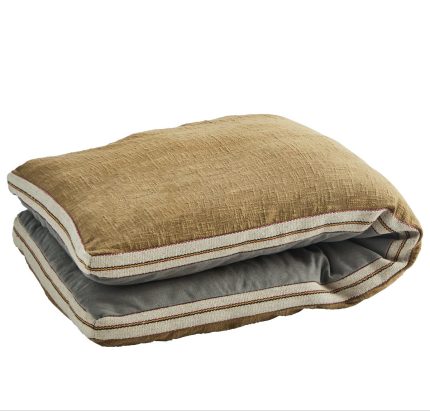 Cotton Bench Mattress - Grey/Tobacco